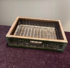 Organizer 6-Drawer Storage Unit – Fully Assembled Wicker for Home