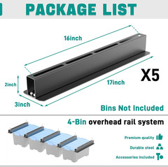 Ceiling Storage Rack, Heavy Duty Overhead Storage Rack for Garage, Adjustable Ce