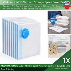 Jumbo Vacuum Storage Bags XL XXL Bedding Clothes Travel Space Saver