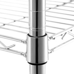 Chrome 5-Tier Steel Shelving (11.8 In. X 33.5 In. X 59 In.)