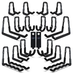 Super Heavy Duty Garage Wall Hooks 18 Pack, One-Piece Construction Garage Wal…