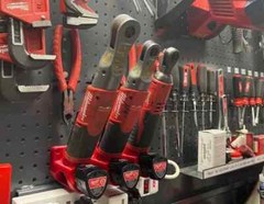 2-in-1 Tool / Battery Slanted Wall Mount for Milwaukee M12