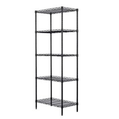 Karl Home 5-Tier Heavy Duty Steel Shelving Unit 21.3 in. W x 59 in. H