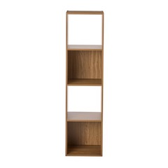4 Cube Vertical Storage Organizer, Warm Walnut