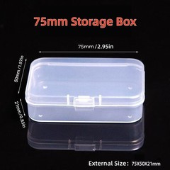 4pc Small Plastic Storage Container Box DIY Coins Screws Jewelry Travel Beads US