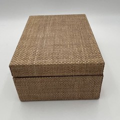 Made Goods Valeria Box Set of 2 Woven Natural Raffia Storage Boxes