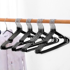 10pcs Clothes Hangers Sturdy Heavy Duty Coat Durable Suit No Hanger Marks Black