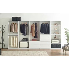 Prosper 32 In. W White Tower Unit 1-Shelf 1-Rods Wood Closet System