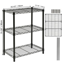 Adjustable Storage Garage Shelves Rack 5 Level Heavy Duty Steel Metal Shelf Unit