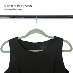 SIMPLIFY Green Velvet Hangers 25-Pack