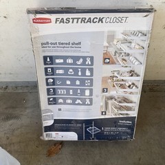 Rubbermaid FastTrack Closet Pull-Out Tiered Shelf