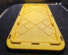 LID ONLY Greenmade 27 Gallon Costco Heavy Duty Tote Bin Yellow Cover Top 31x21x2