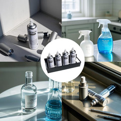 2Pcs Magnetic Spray Can Holder Aerosol Can Organizer Tool Box Storage Rack for G