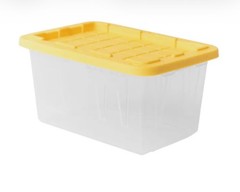 Mini Commander Yellow Stackable Tote with Standard Snappers