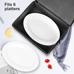 China Storage Containers, Platter Storage 17″ x 13″ x 6″ for Dinnerware Stora…