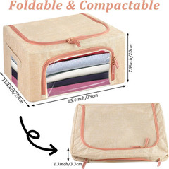 2 Pack 24L Cashmere Sweater Storage Bag with Natural Cedar Ball,Breathable & Was