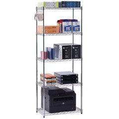 5-Tier Wire Metal Chrome Garage Storage Shelving Unit (24 In. W X 59 In. H X 14