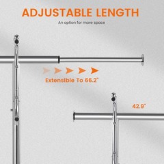 house againHOUSE AGAIN Adjustable 2-in-1 Heavy Duty Garmenadjustable organizing