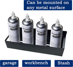 2Pcs Magnetic Spray Can Holder Aerosol Can Organizer Tool Box Storage Rack for G