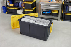 Project Commander X-large 75-Gallons (300-Quart) Black and Yellow Heavy Duty