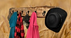 Very Rustic Live Edge Spalted Maple Coat Rack With 7 Contemporary Coat Hooks