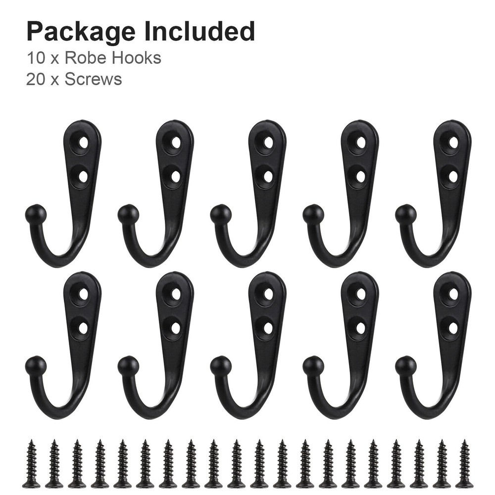 20PCS Wall Hooks for hanging Metal Wall Hooks for Coats Coat hooks for Wall USA