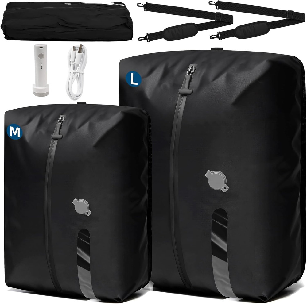 Travel Vacuum Bags With Pump,Space Saver Vacuum Storage Bags, Ip67 Waterproof,Ai