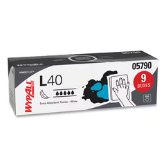 L40 Towels, POP-UP Box, White, 16-2/5 In. X 9-4/5 In., 100/Box, 9 Boxes/Carton