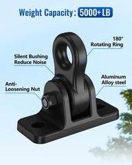 Heavy Duty Alloy Steel Swing Hangers Set of 2 with 5000+ lb Capacity, Yoga