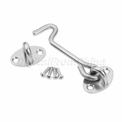 Stainless Steel Cabin Hook And Eye Latch Lock Shed Gate Door Window Catch Holder