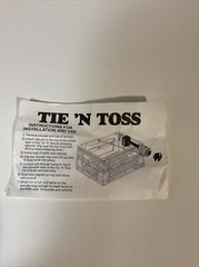 Tie ‘N Toss Twine/String Spindle Holder Kit With Instructions- New