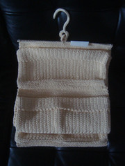 IKEA LIDAN Ivory Crochet 9 Pocket Hanging Storage Organizer 12 1/2 x 42 1/2″ NEW
