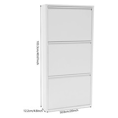 Contemporary Slim Shoe Drawers Shoe Cabinet For Entryway Entrance Hallway Foyer