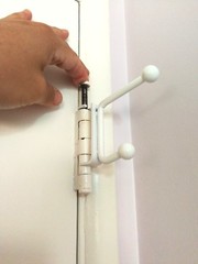 Bathroom Behind-the-door Hinge-Attached Towel Hook for Home or Travel