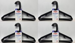 Black Plastic Hangers Premium Quality! 8-32 Pack