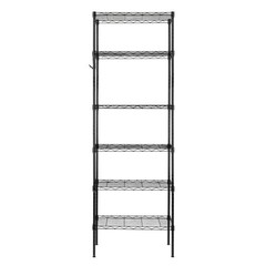 6-Tier Wire Shelving Adjustable Shelf Unit Metal Storage Garage Organization