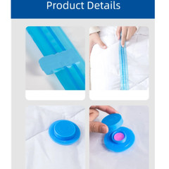 5Pack Vacuum Storage Bags Bedding Clothes Seal Travel Space Saver w/ Pump