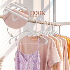 Plastic Hangers 50 Pack White – Clothes Hangers – Makes the Perfect Coat Hanger