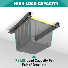 EVERHANGER Ceiling Storage Rack, Heavy Duty Overhead Garage Storage Rack, Adjust