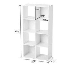 White 8-Cube Modular Storage Unit Mainstays