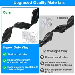 RV Trim Molding Insert 1″ RV Vinyl Trim Insert 50’ Black Camper Trim Moldin…