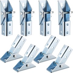8 Pcs Adjustable Brace Fitting, Fit for 1/2″ Bolt in 1-5/8″ Strut Channel, Solar