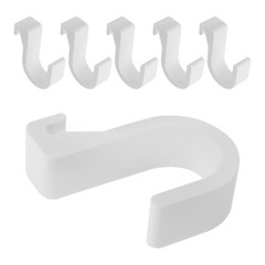 6Pcs Car Umbrella Holder Hooks White Spacesaving Trunk Organizer Universal Fit