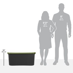 30Gallon Extra-Large Storage Bin,Plastic Storage Container with Full-GripHandles