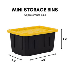 Costco Greenmade Mini Bins 10 Pack Stackable Storage Bin w/Lids Organizer NEW