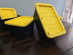 Set of 3 Lowes Teeny Tiny Tote Mini Storage Container Viral Bin Stackable