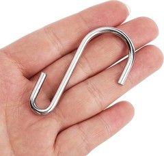 Lightweight Alloy Steel S Hooks – 20 Pack with Non-Slip Design & Rust Resistance