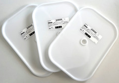 Lot of 3 Ikea TROFAST Lid Cover For Storage Boxes 15 3/4″ x 11″ White 574.545.00