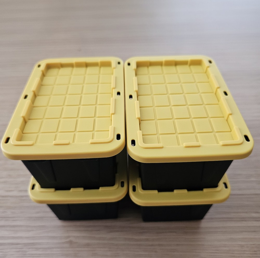 Black & Yellow Teeny Tote – Mini Storage Bag
