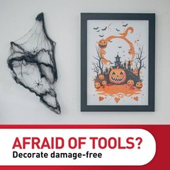 Command Large Picture Hanging Strips White: Adhesive Strips for Art &